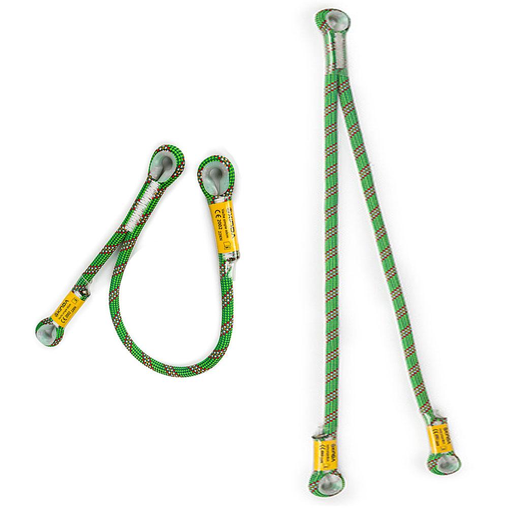 22kn Braided Prusik Cord Loop Sewn Eye To Eye Y V Shaped Rescue Fall Protection Safety Lanyard Protection Point