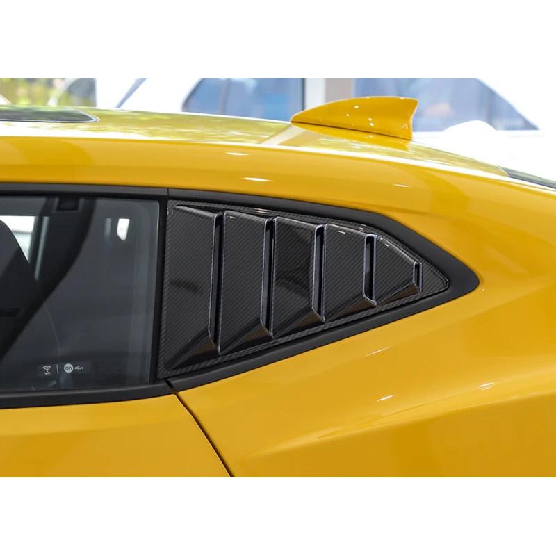 Car Side Rear Window Scoop Louvers Decoration Cover Stickers for Chevrolet Camaro 2017 2018 2019 2020 2026 Exterior Accessories