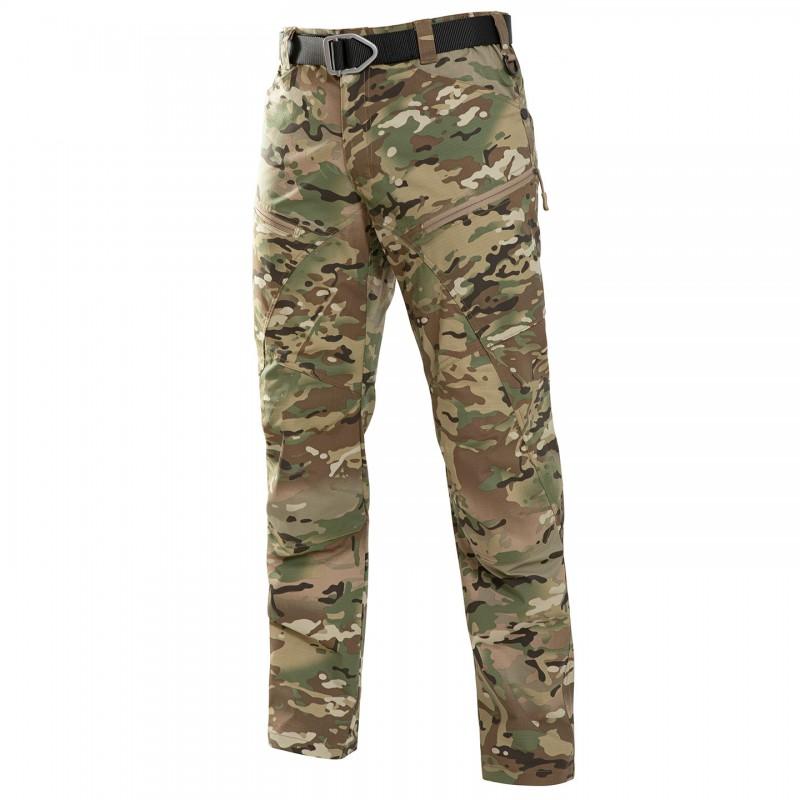 Mens Tactical Cargo Pants Outdoor Hiking Workwear Loose Fit Durable Camo Windproof Trousers Fall