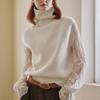 Maxza Loose-Fit Turtleneck Rib Knit Vest