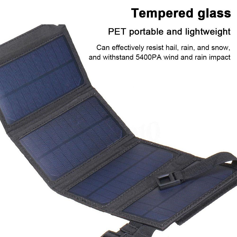 20W Portable Solar Panel IP65 Waterproof Foldable Solar Charger Lightweight Solar Power Station for Car Boat Caravan Camp