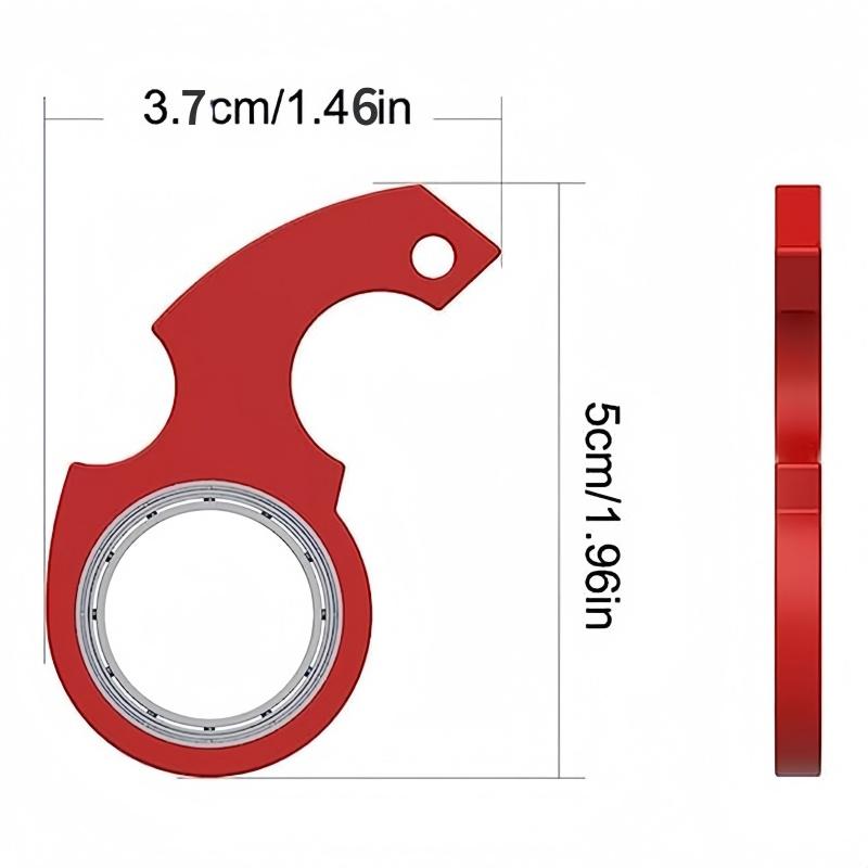 Hot Sale New Karambit Spinner Finger Swivel Claw Knife Keychain High Quality Metal Grain Texture Fidget Spinner Metal Keych Toy