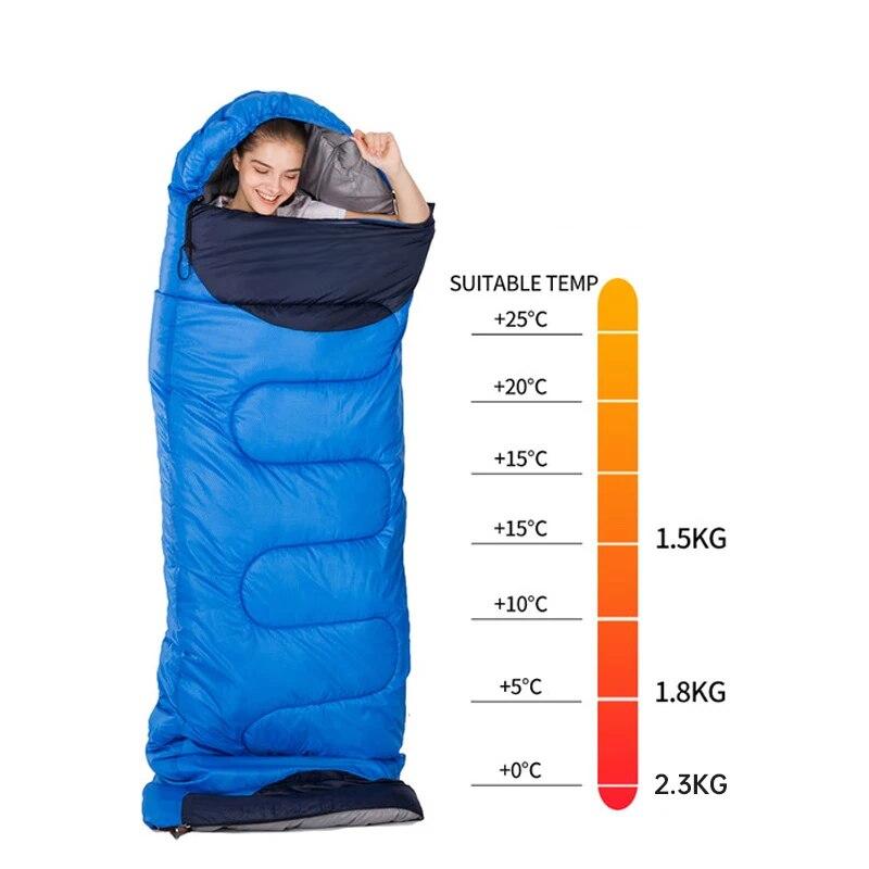 Camping Sleeping Bag Ultralight Waterproof Winter Warm Envelope Backpacking Sleeping Bags for Outdoor Traveling Hiking