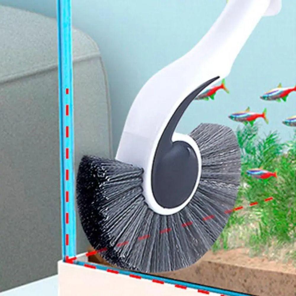 

Long Handle Fish Tank Scrubber Plastic Fishbowl Cleaning Artifact Glass Aquariums Straight rod type
