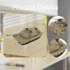 1/72 M1A2 Tank Model Collectibles Ornament Educational Tabletop Decor Wheeled Vehicle Toy for Boys