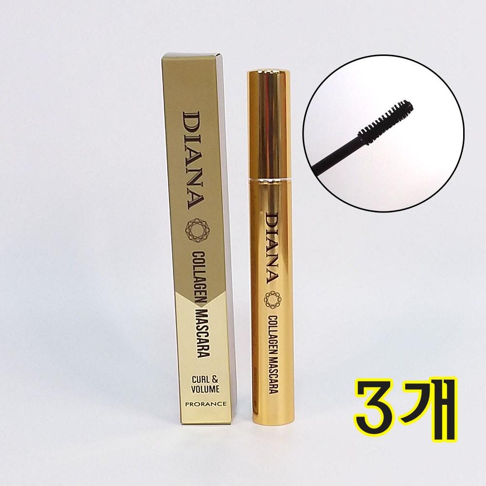 Bonita Diana Collagen Mascara (Curl & Volume), Black, 3 Pcs