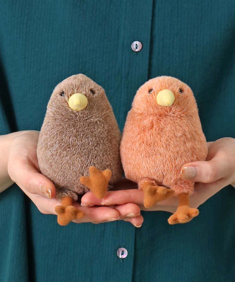Bleu Bleuet Naito Design Institute Round Kiwi Plush Toy (Light Brown)