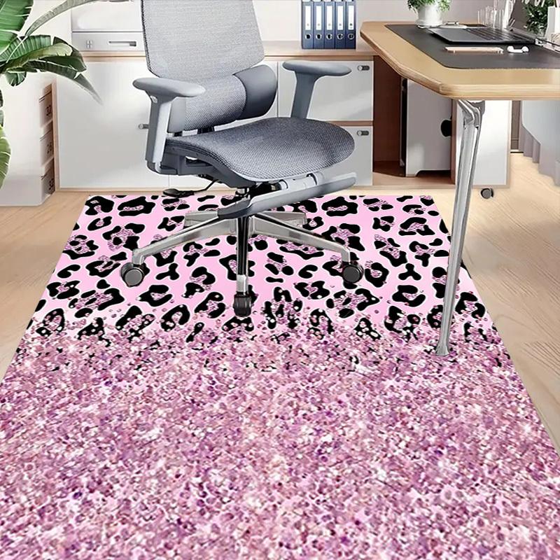 1 Stück Leopardenmuster Glitzer Extra Groß Rutschfester Teppichboden, Büro, Familie, Schlafzimmer Großer Teppich Innen Teppiche, Lebendige Farben