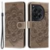 For OnePlus 12 5G Case PU Leather Mandala Imprinted Design Wallet Phone Cover