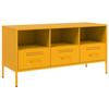 VidaXL TV Stand, Television Cabinet with Legs, TV Stand with Storage Living Room, Mustard Yellow 843039