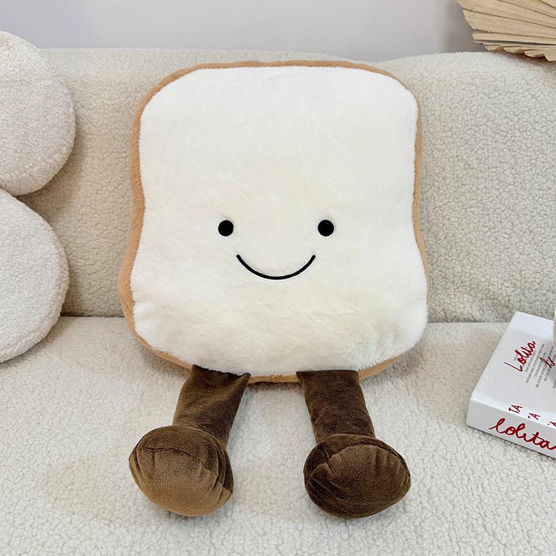 Oreiller en Peluche Alimentaire Mignon en Tissu Polyester Pour une Décoration d'Intérieur Cosy