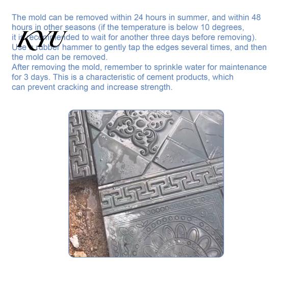 Garden Bed Stepping Stone Tool Reusable Concrete Path Mold, DIY Pavement Cement Mould, Outdoor Decor Crafting Patio Walkway Making Mold for