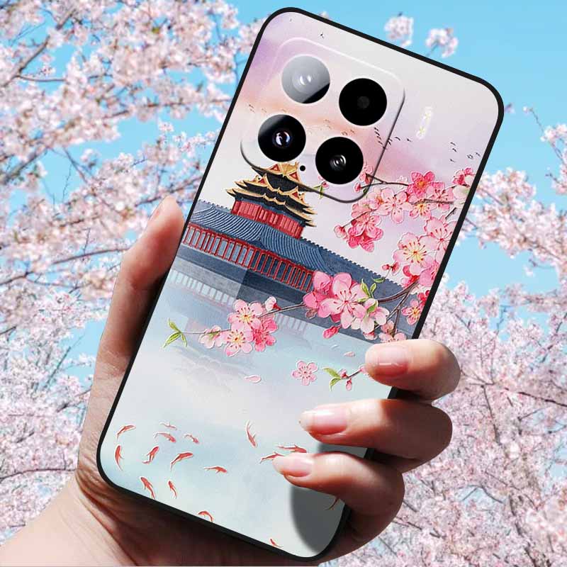 For Xiaomi 15 Pro 5G 6.73"Cases 3D Relief Soft Silicone Cover Retro Embossed for Xiaomi 15 5G Phone Mi 15pro 15 3D Soft TPU Case