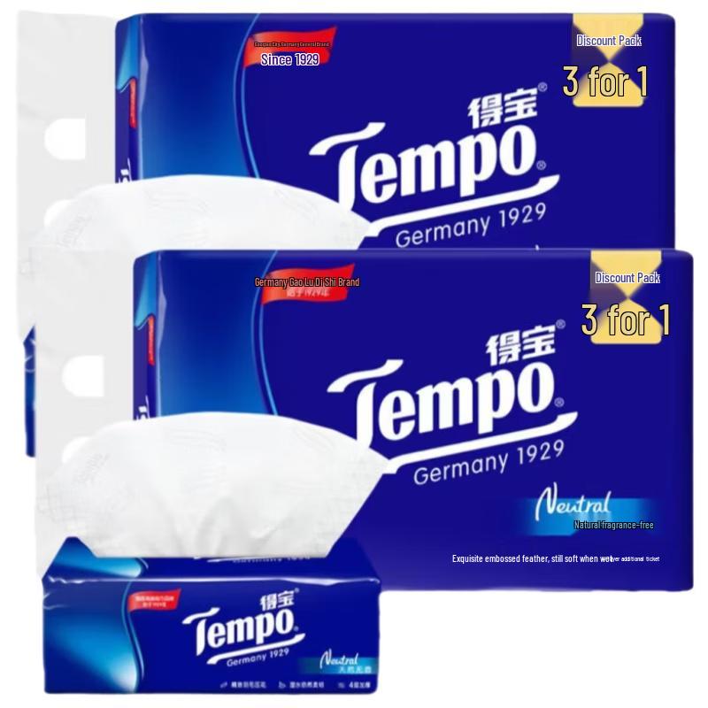 Tempo 4-Ply Facial Tissues