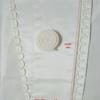 Dreiteiliges Mehrfarbiges Satin-Hochzeitskleid-Accessoire-Set: Reißverschluss hinten zu Korsett-Umwandlung mit Einsatzelement, Knöpfen und Schnur.