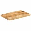 VidaXL Dessus de table 50x40x2,5 cm bord vivant bois massif manguier, dessus de table en bois, dessus de table d'appoint, 370343