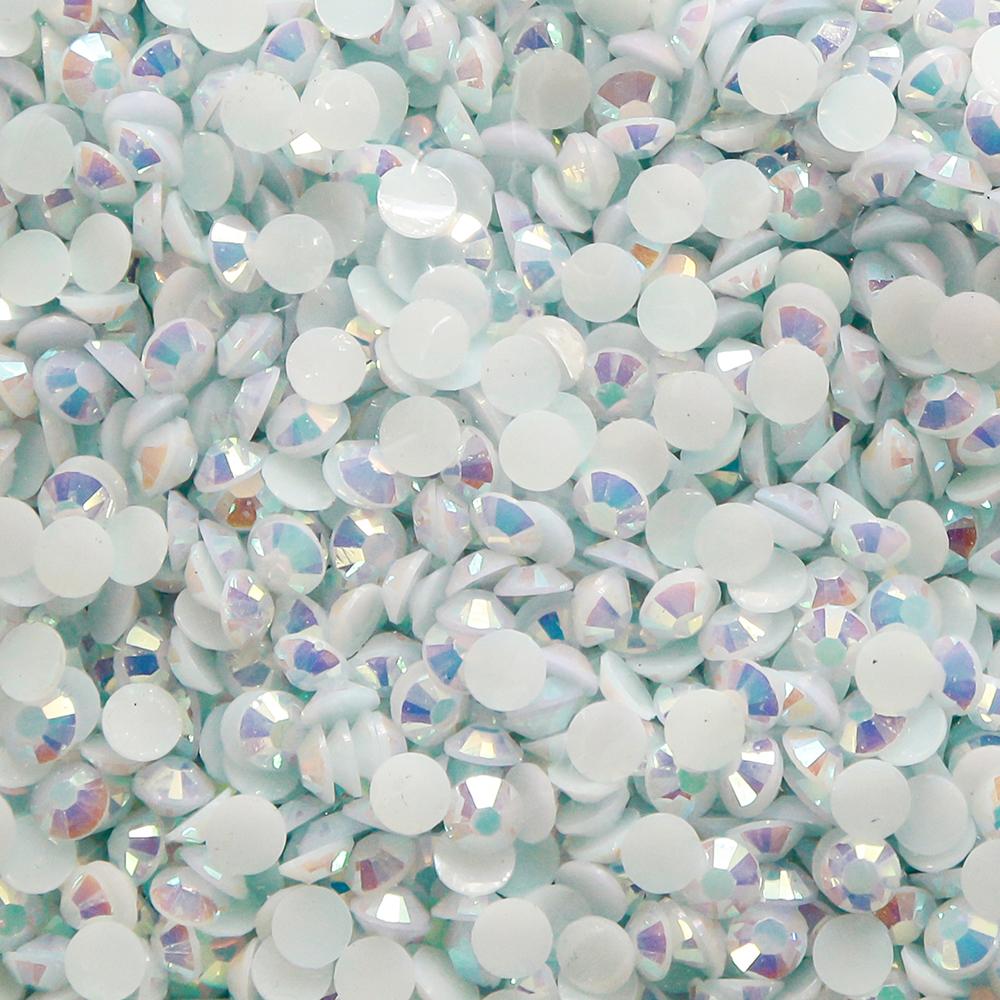 5000pcs 5mm Jelly ab Flatback Resin Rhinestones Small Package Non-hotfix Rhinestonesfor DIY Crafts