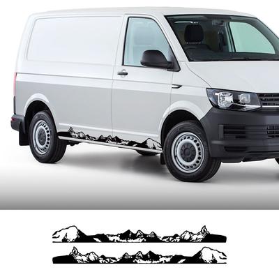 For Volkswagen VW Multivan Transporter T4 T5 T6 30 Car Side Sticker Van Canper Matterhorn Zermatt Switzerland Mountain