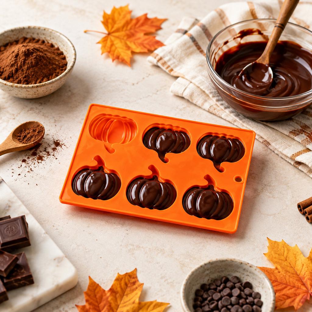 Silicone Pumpkin for Thanksgiving Chocolate Baking