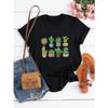 SHEIN LUNE Plus T-shirt Imprimé Cactus T-shirts Graphiques Hauts pour Femmes