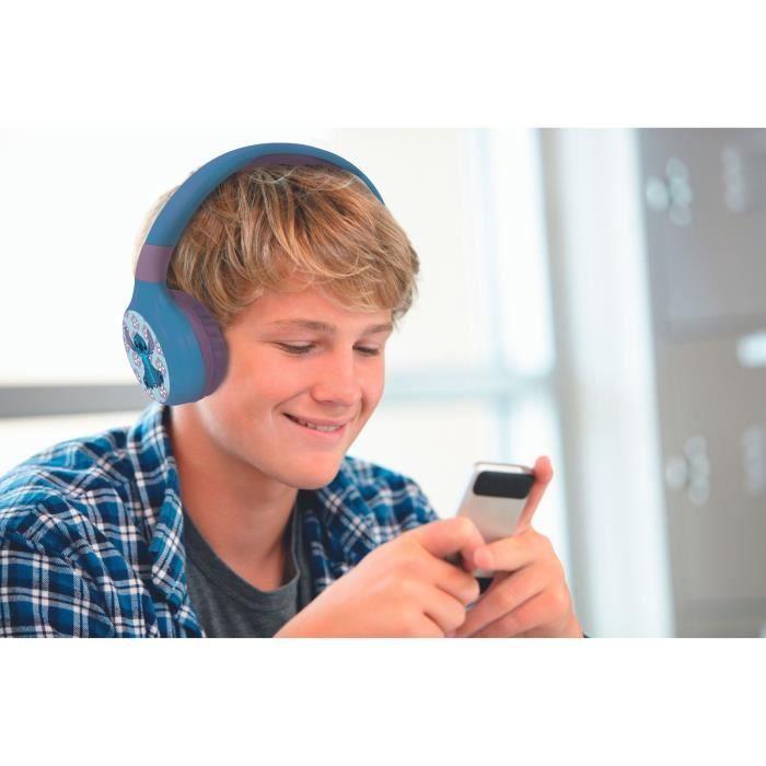 LEXIBOOK - Casque audio Bluetooth® et filaire 2 en 1 - Pliable et ajustable - Disney Stitch