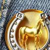 Detachable Brooch Necklace Pin Retro Horseshoe Design Scratch Resistant