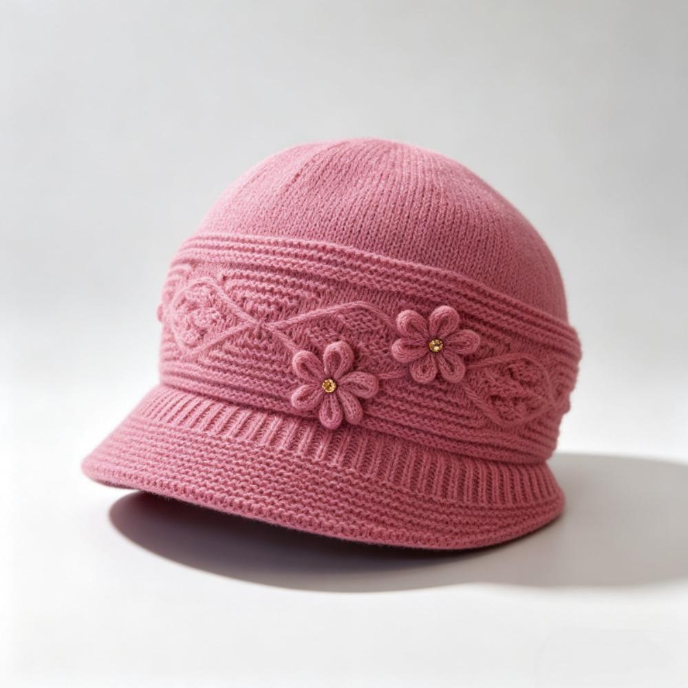 Thickened Winter Bucket Hat Windproof Knitted Beanie Gift Ready Fisherman Hat  Walking