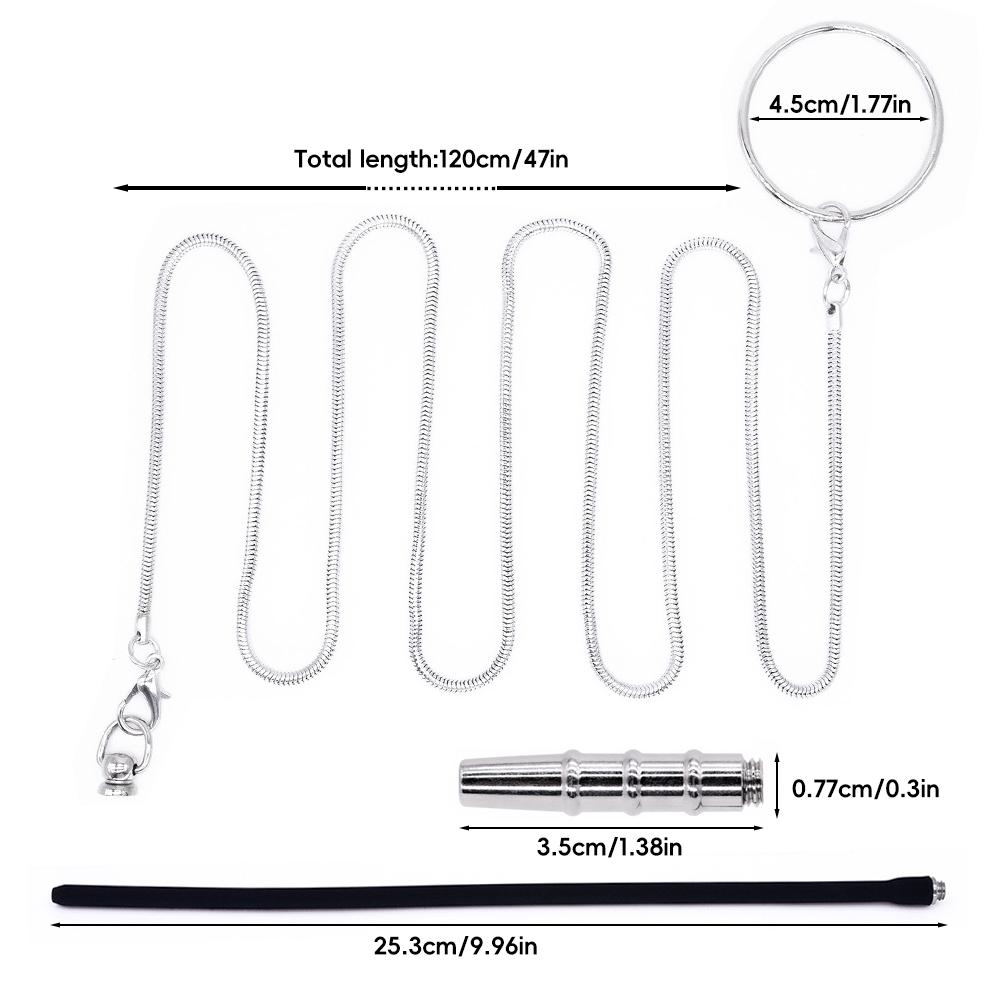 Penis Plug Dilator Accessories for Male Chasity Cage Parts Urethral Plug Metal Chain Men Couple Erotic BDSM Toy
