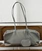 Clote Glossy Square Shoulder Bag - Khaki