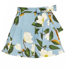 European and American swimwear single shoulder small fresh floral one-piece swimsuit suit women S