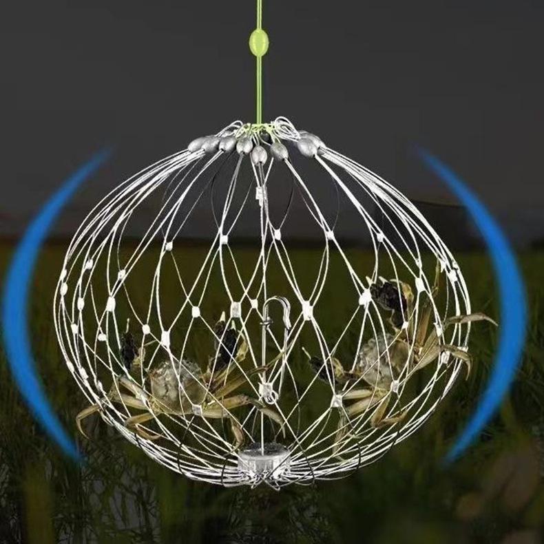 Automatic Steel Wire Crab Net: Crab Cage and Ring for Efficient Capture of Hairy Crabs