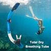 Silicone Snorkel Dry Breathing Tube Underwater Water Sports Swimming Diving Snorkeling Professional Adults Swim Pool Air Tube