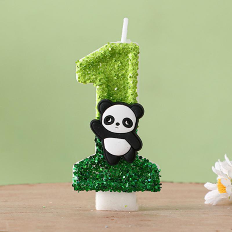 Cute Panda Digital Birthday Cake Party Candles - Hot Selling Item