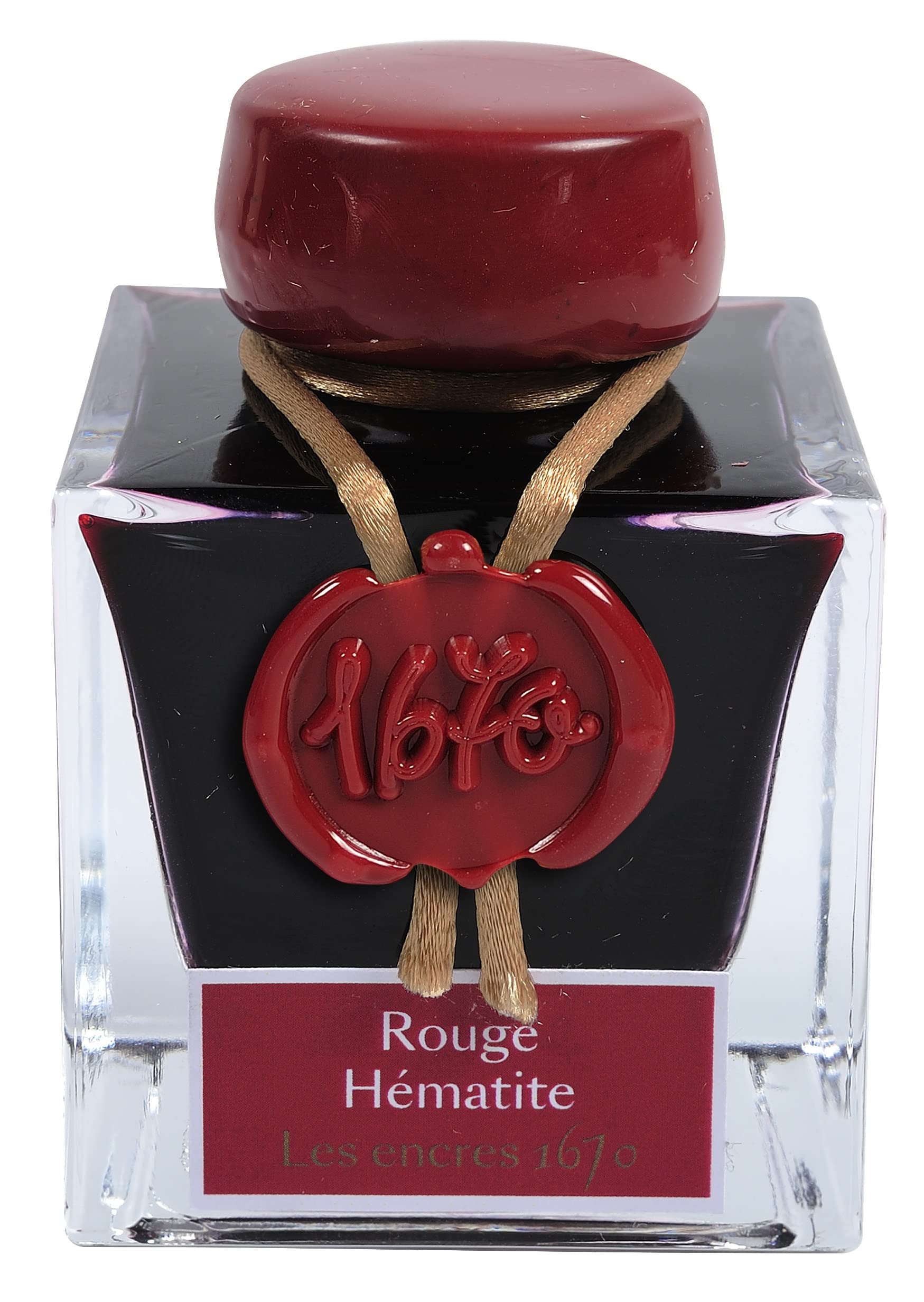 

Herbin Anniversary Ink 1670 with Gold Nanoparticles for Fountain Pens and Dip Hematite Red (50ml) Pens, (hbj15026)