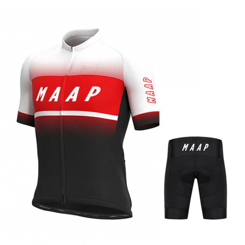 MAAP Summer Cycling Set: Short Sleeve Jersey & Bib Shorts for Road and Mountain Biking XXXL