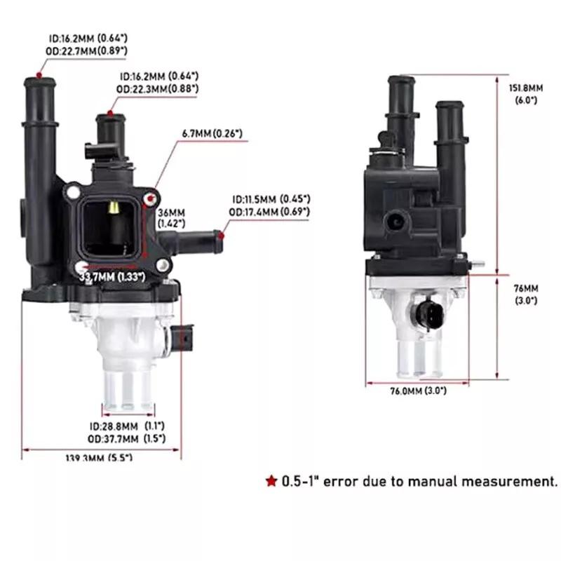Engine Coolant Thermostat Housing 25189437 1581766 For 2009-2011 CHEVROLET AVEO AVEO5 PONTIAC G3