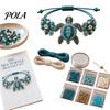 Personalisierte Schmuckzubehörteile DIY Armband-Herstellungsset, Set mit bunten Perlen und Tier-Anhängern, Handgemachtes Bastelset für Erwachsene