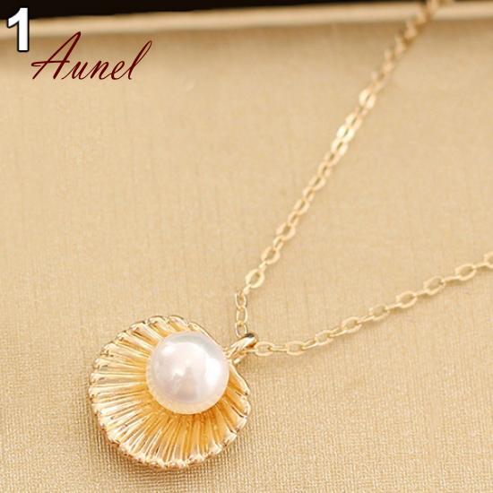 Smart Shell Charm Polished Necklace Gift Jewelry