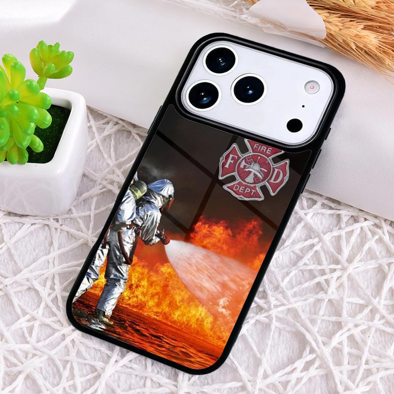 Firefighter Fireman Logo Symbol Phone Case for iPhone 17 Air 16 15 11 12 14 13 Pro Max Shockproof Cover