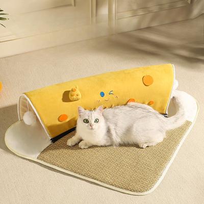 Tunnel Cat Nest Four Seasons Universal Pet Mat Mat Mat Semi-enclosed Cat House Detachable and Washable Extra-large Cat Hiding House