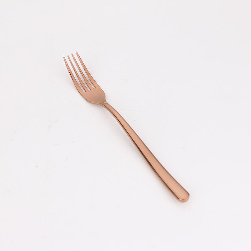 Moonlight series stainless steel knife, fork and spoon set, titanium-plated coffee spoon, western food steak knife, fork tableware, gifts