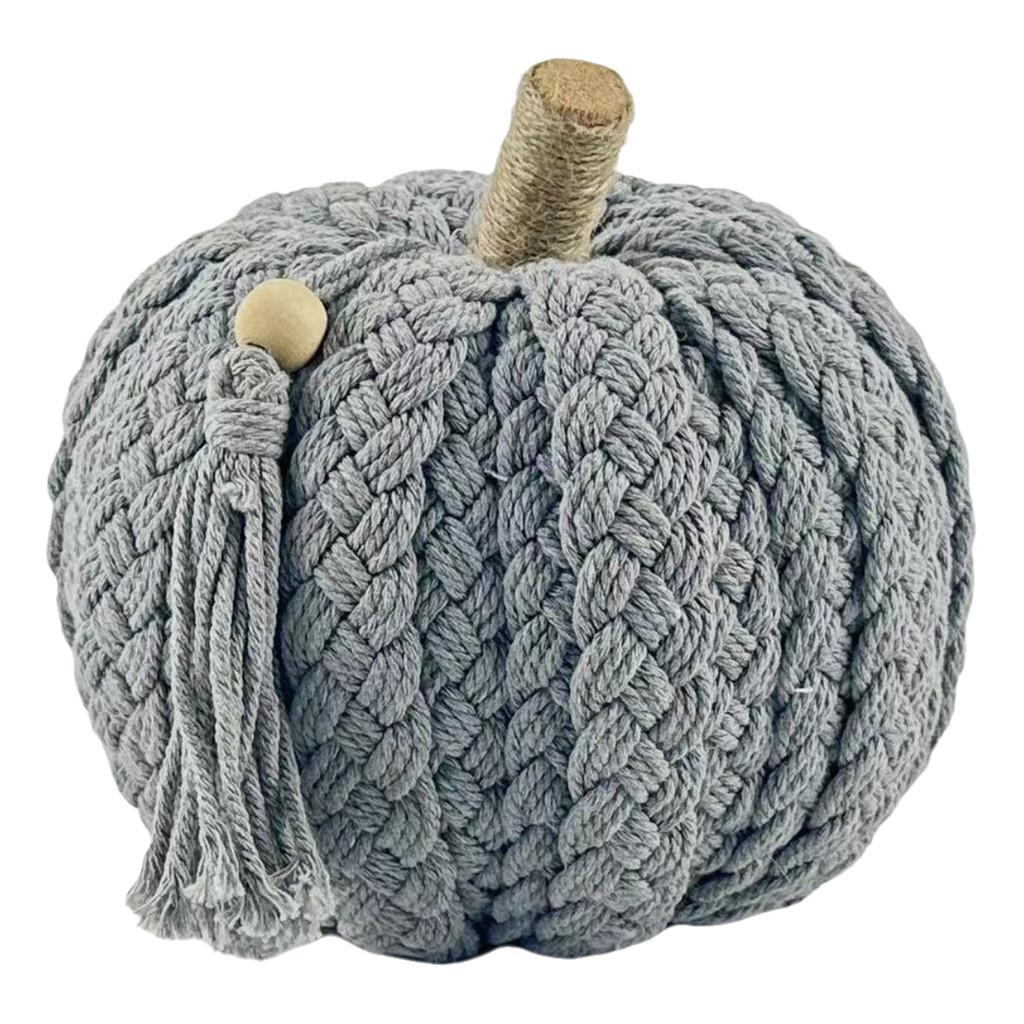 Table Halloween Pumpkin Top Decoration Handmade Woven Crafts Cotton Material