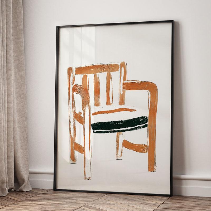 Striped Girl Book Vase Flower Wall Art Canvas Painting Abstract Posters And Prints Hotel Bar Wall Pictures For Living Room Decor