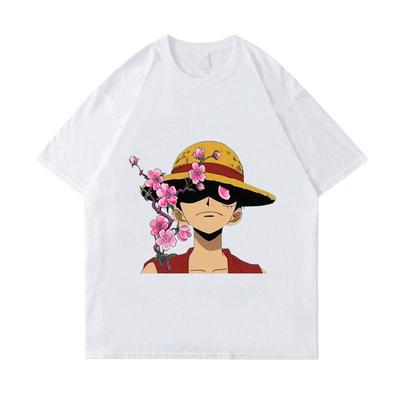 ONE PIECE Luffy Dámske Pánske Letné Tričko Harajuku Anime Vrchné Časti Tričká Košeľa Bavlna Ležérne Kreslené Krátke Rukávy Letné Tričká Streetwear