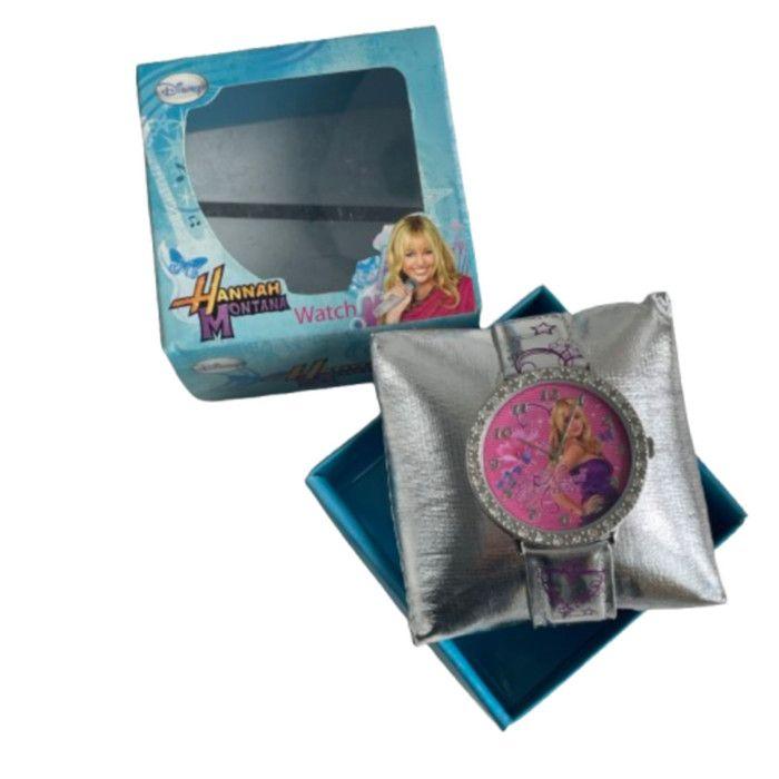 Coffret montre Disney hannah montana argent - Couleur:Gris anthracite Taille:Taille Unique - Gris anthracite