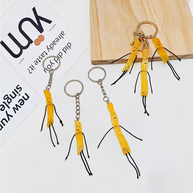 Cartoon Resin  Keychain Bag Pendant Student Couple Backpack Decorations Festive Supplies Creative Gift