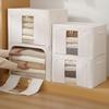 Tianshan Cotton & Linen Foldable Storage Box with Thick Steel Frame