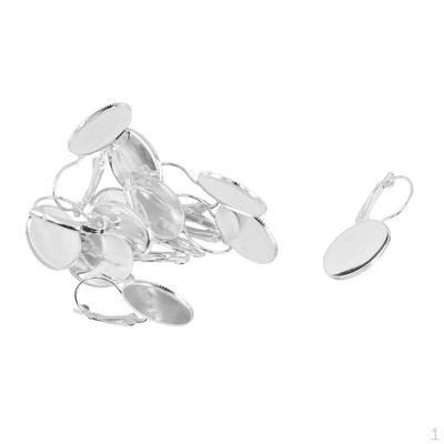 12 Pcs / Lot Vintage Hooks Blank Bezel Earrings DIY Jewelry Making