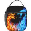 Ice and Fire Dragon Totes Lunch Bag Portable Insulated Lunch Box Back To School Picnic Office Travel