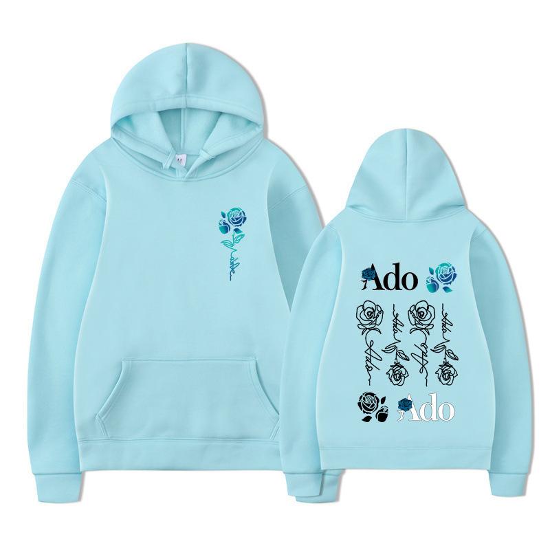 New Autumn Winter Warm Hoodie 2D Series Rose Printed Men's Women's Comfortable High Quality Fashion Hoodies